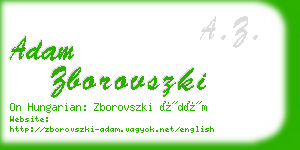 adam zborovszki business card